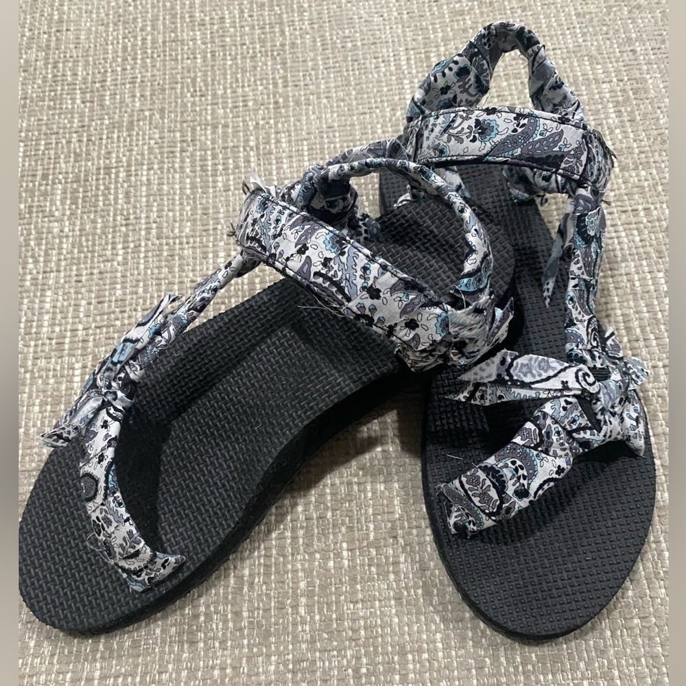 ARIZONA LOVE SANDALS - TEKKI CASHMERE BLANCK & WHITE & BLUE